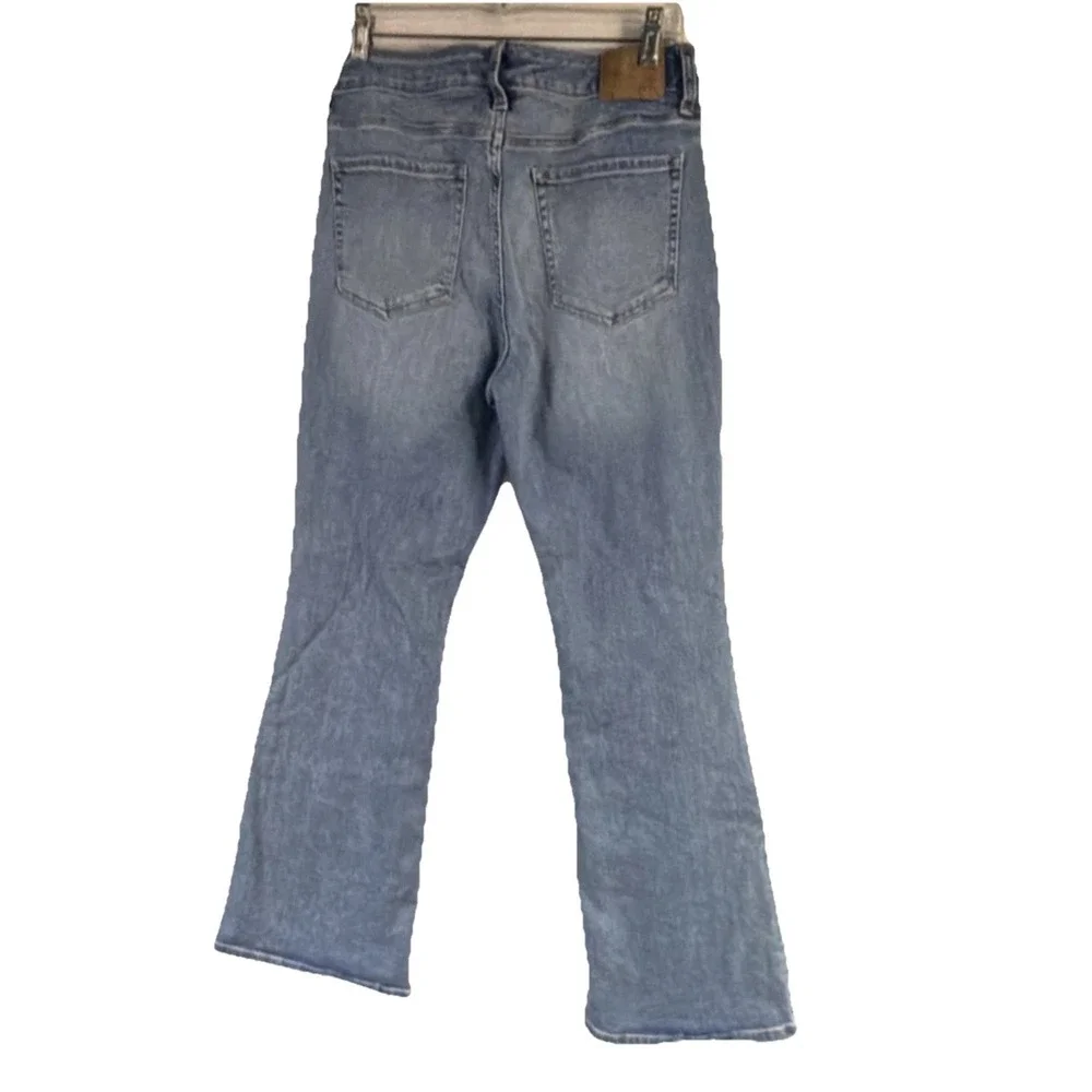 Aéropostale Mid Rise Flare Light‎ Blue Denim Jeans Stretch 5-Pocket